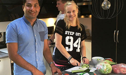 sundmad Behandlings og Specialskolen Magleby STU Elever i skolens køkken
